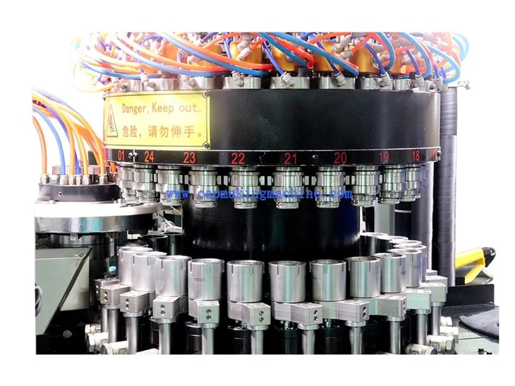 24 Cavity Rotary Compression Molding Bottle Closure Machine 2622 Water CSD
